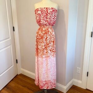 New! Aqua strapless dress in perfect condition